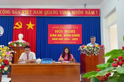 Trường THCS Ba Dinh – Ba Tô Tổ chức Hội nghị cán bộ, viên chức năm học 2024-2025